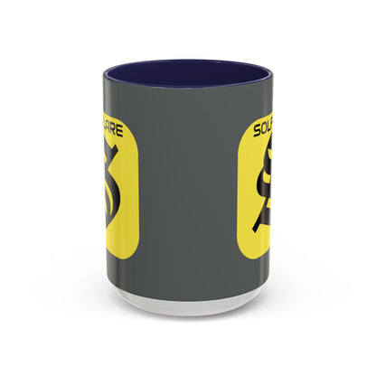 SolflareLogo Grey Accent Mug by cypherpunkgear.com – cypherpunkgear.com | Cypherpunk Merch