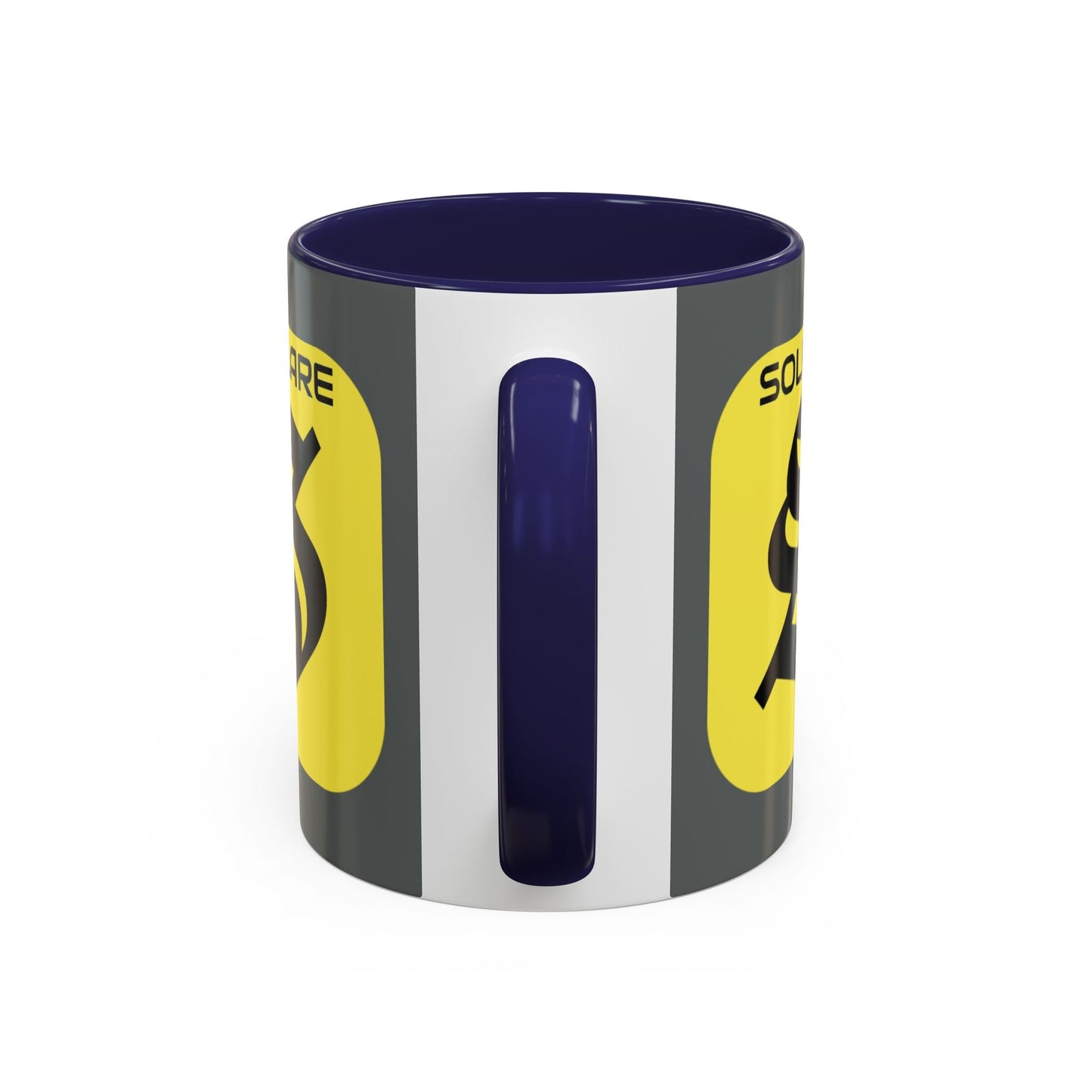 SolflareLogo Grey Accent Mug by cypherpunkgear.com – cypherpunkgear.com | Cypherpunk Merch