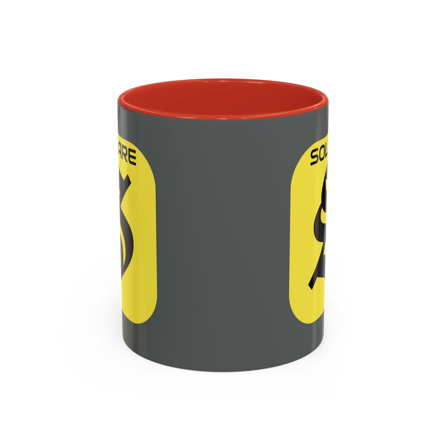 SolflareLogo Grey Accent Mug by cypherpunkgear.com – cypherpunkgear.com | Cypherpunk Merch