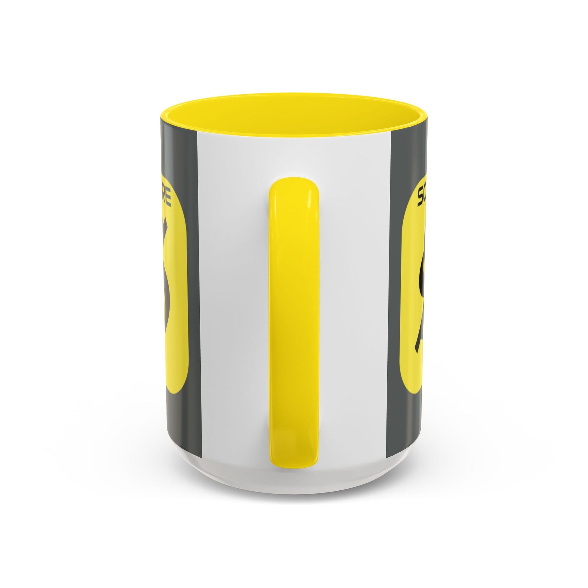 SolflareLogo Grey Accent Mug by cypherpunkgear.com – cypherpunkgear.com | Cypherpunk Merch