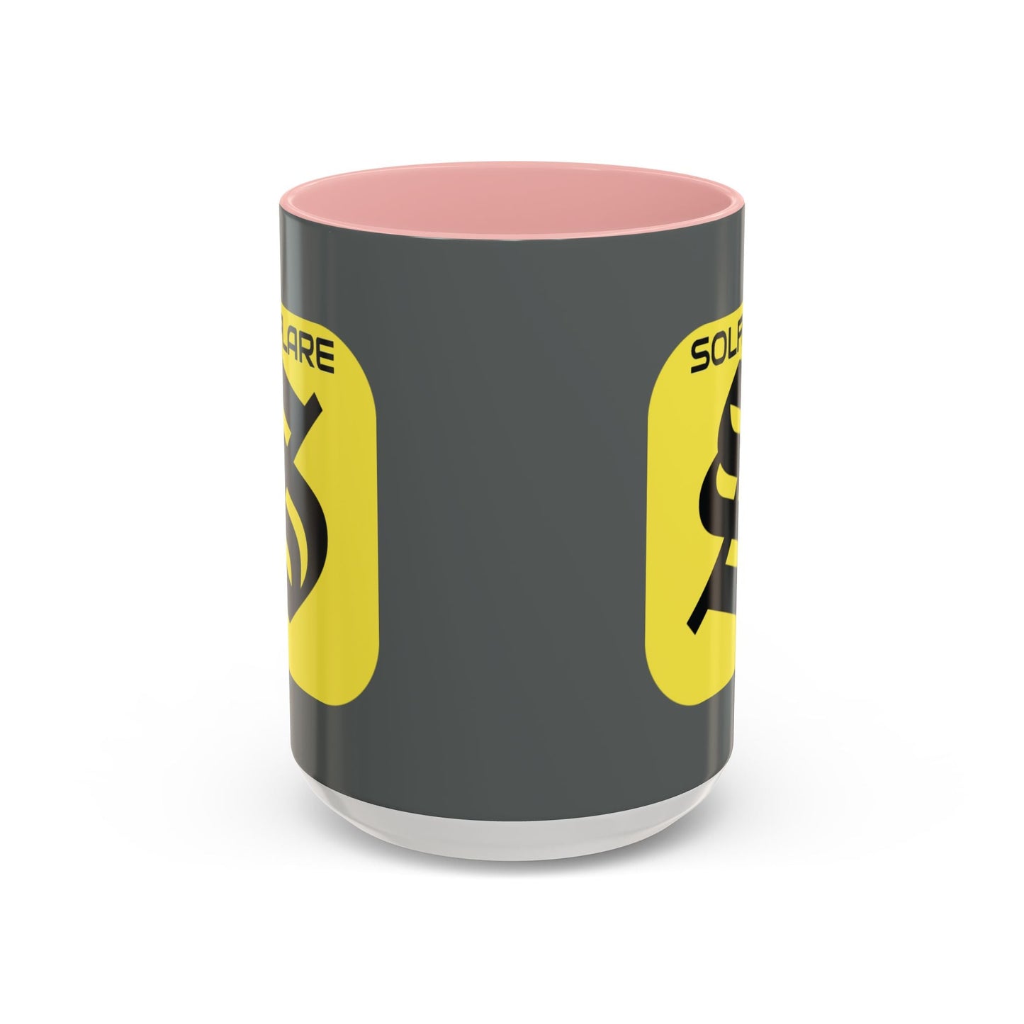 SolflareLogo Grey Accent Mug by cypherpunkgear.com – cypherpunkgear.com | Cypherpunk Merch