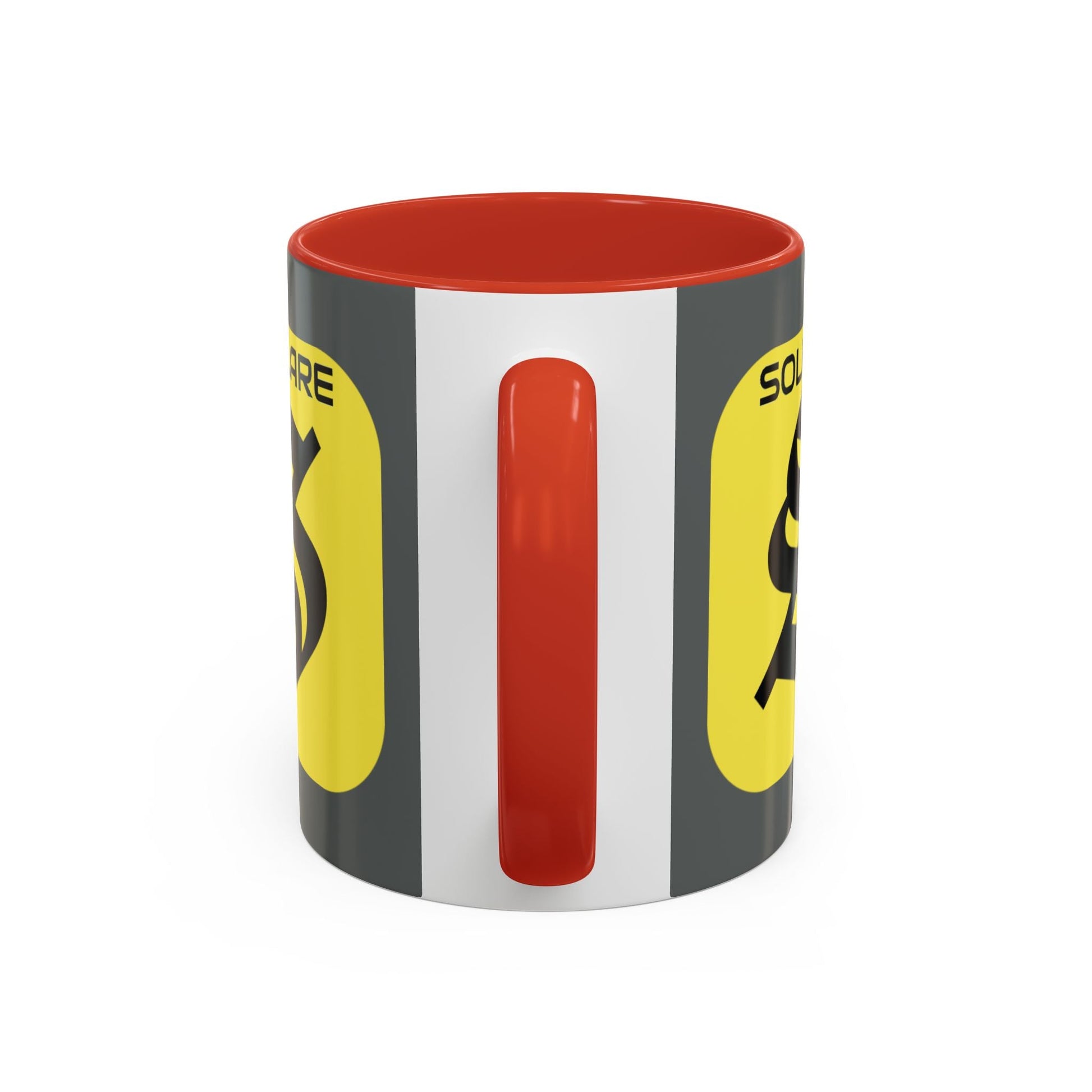 SolflareLogo Grey Accent Mug by cypherpunkgear.com – cypherpunkgear.com | Cypherpunk Merch