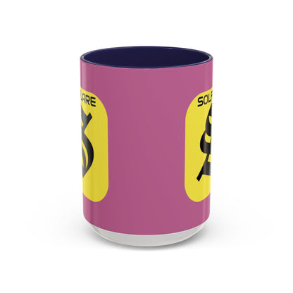 SolflareLogo Pink Accent Mug by cypherpunkgear.com – cypherpunkgear.com | Cypherpunk Merch