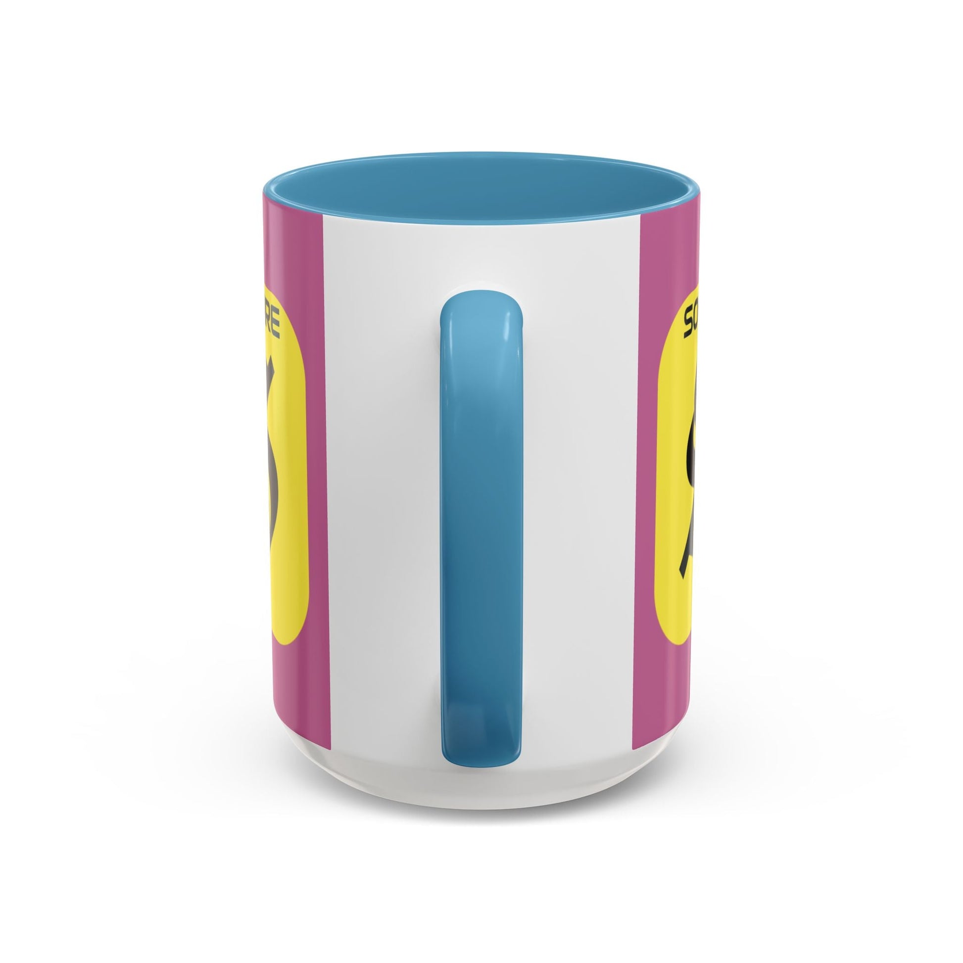 SolflareLogo Pink Accent Mug by cypherpunkgear.com – cypherpunkgear.com | Cypherpunk Merch