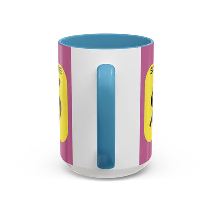SolflareLogo Pink Accent Mug by cypherpunkgear.com – cypherpunkgear.com | Cypherpunk Merch