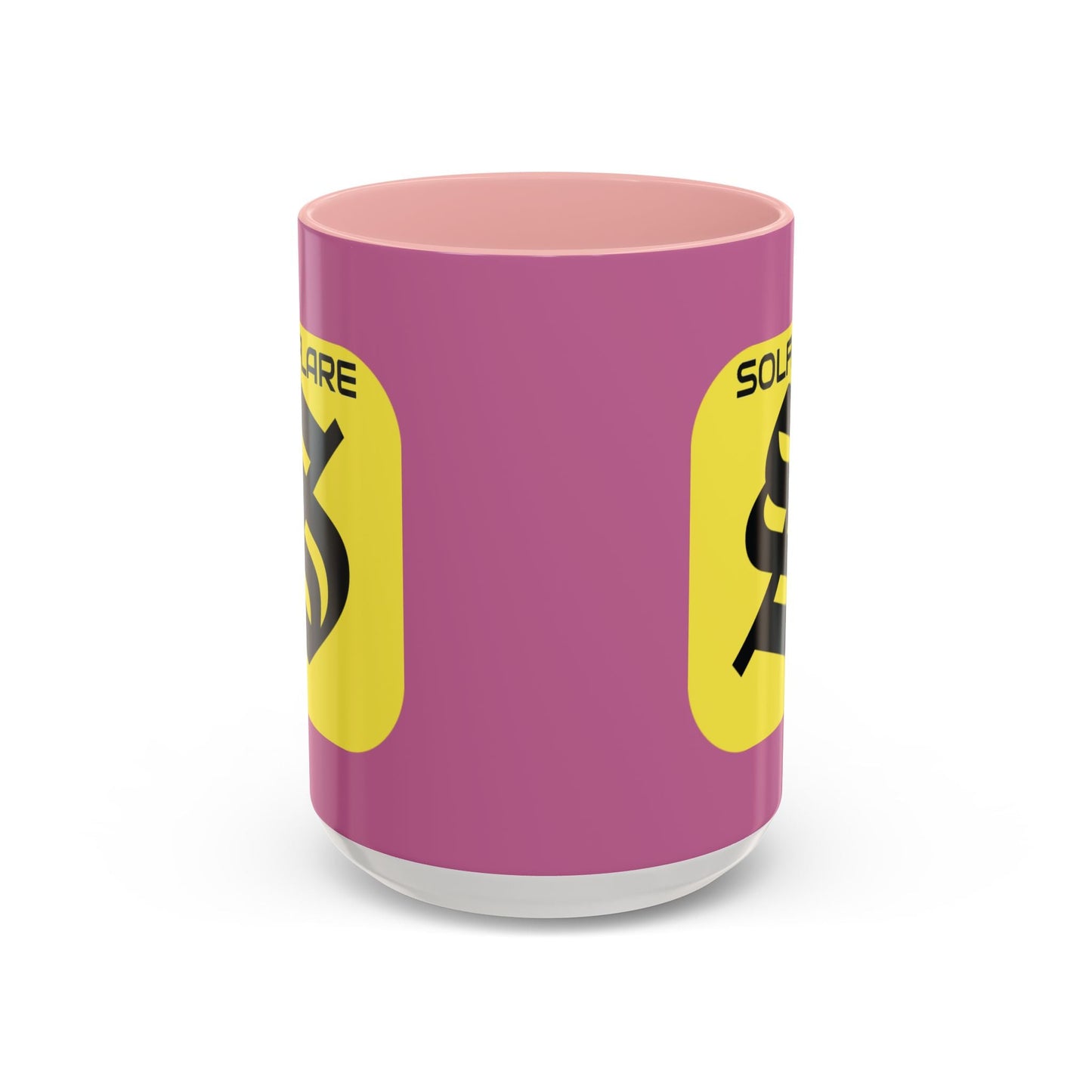 SolflareLogo Pink Accent Mug by cypherpunkgear.com – cypherpunkgear.com | Cypherpunk Merch