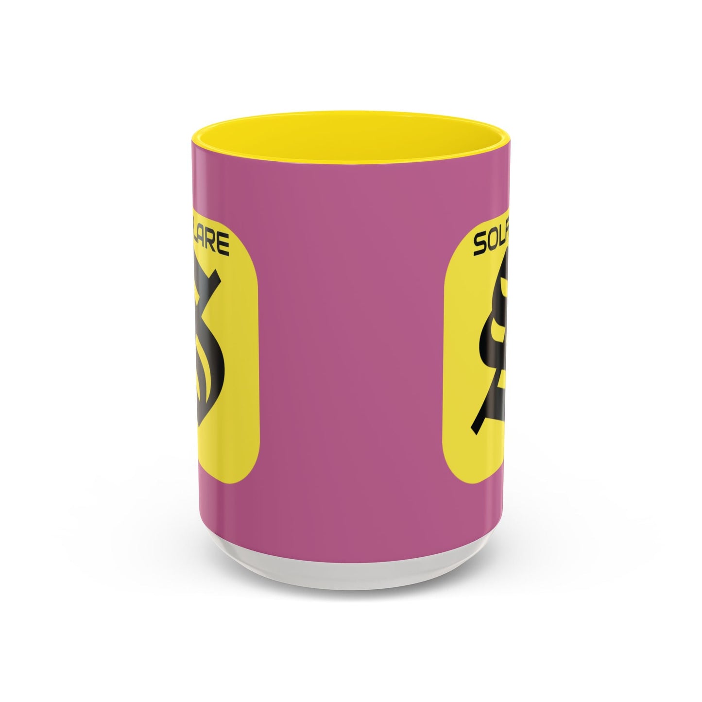SolflareLogo Pink Accent Mug by cypherpunkgear.com – cypherpunkgear.com | Cypherpunk Merch