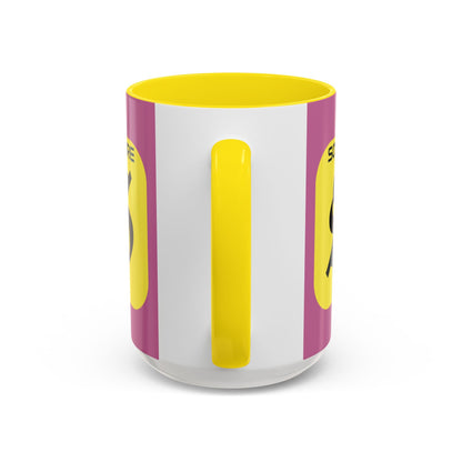 SolflareLogo Pink Accent Mug by cypherpunkgear.com – cypherpunkgear.com | Cypherpunk Merch