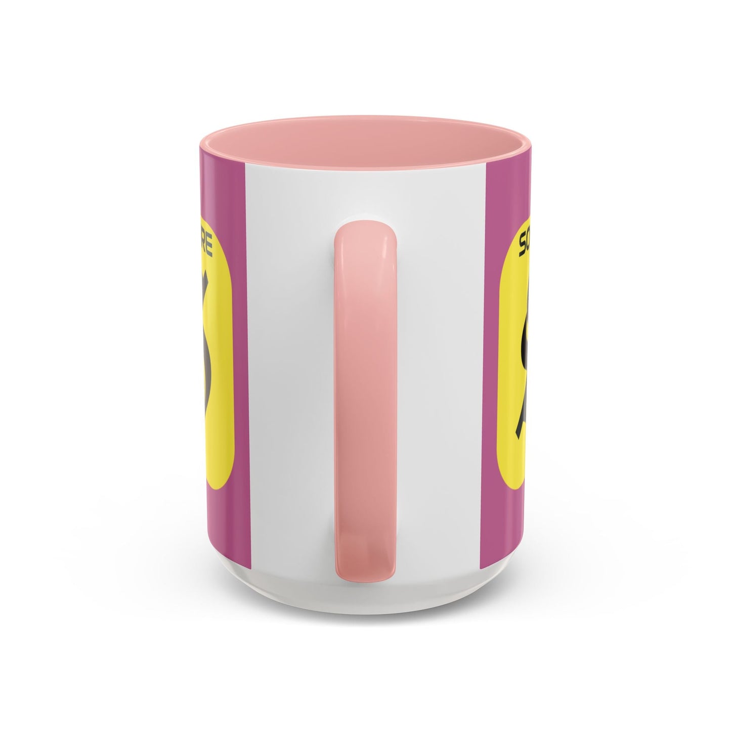 SolflareLogo Pink Accent Mug by cypherpunkgear.com – cypherpunkgear.com | Cypherpunk Merch