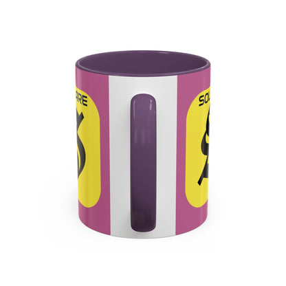 SolflareLogo Pink Accent Mug by cypherpunkgear.com – cypherpunkgear.com | Cypherpunk Merch