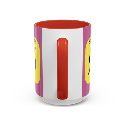 SolflareLogo Pink Accent Mug by cypherpunkgear.com – cypherpunkgear.com | Cypherpunk Merch