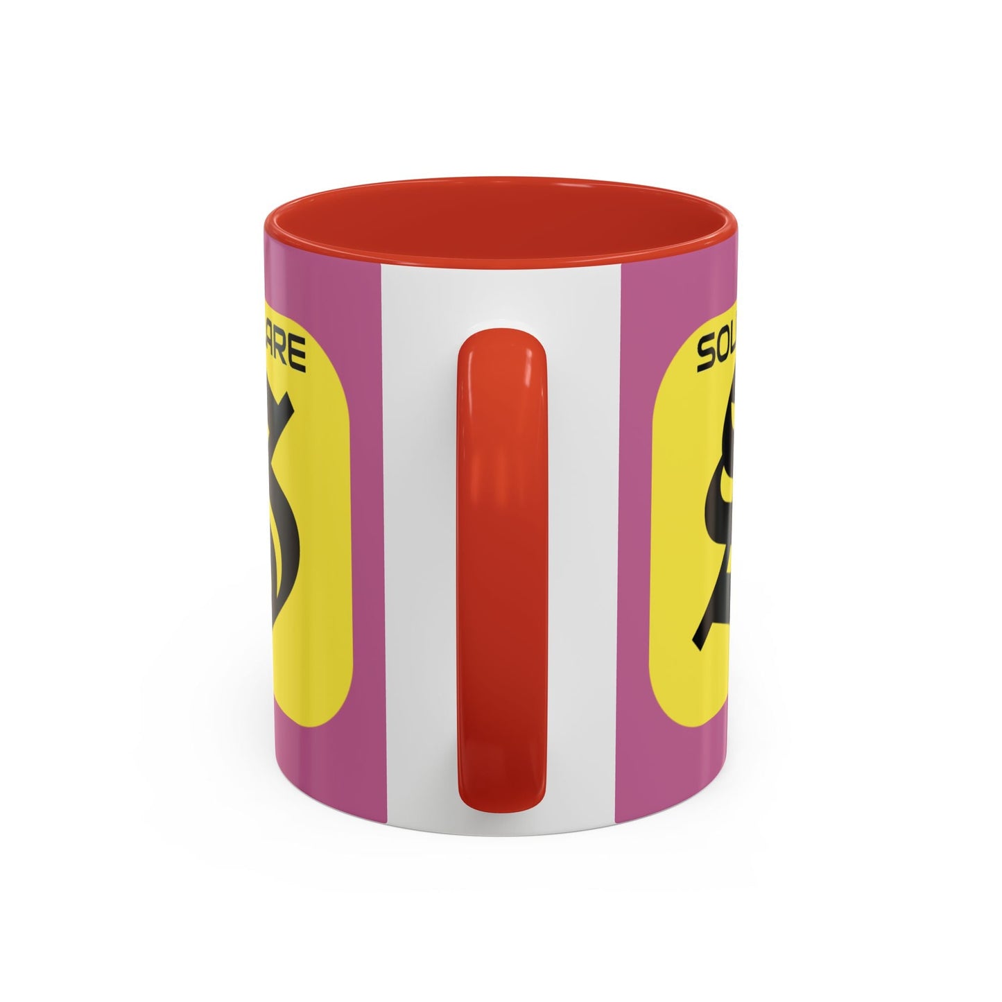 SolflareLogo Pink Accent Mug by cypherpunkgear.com – cypherpunkgear.com | Cypherpunk Merch