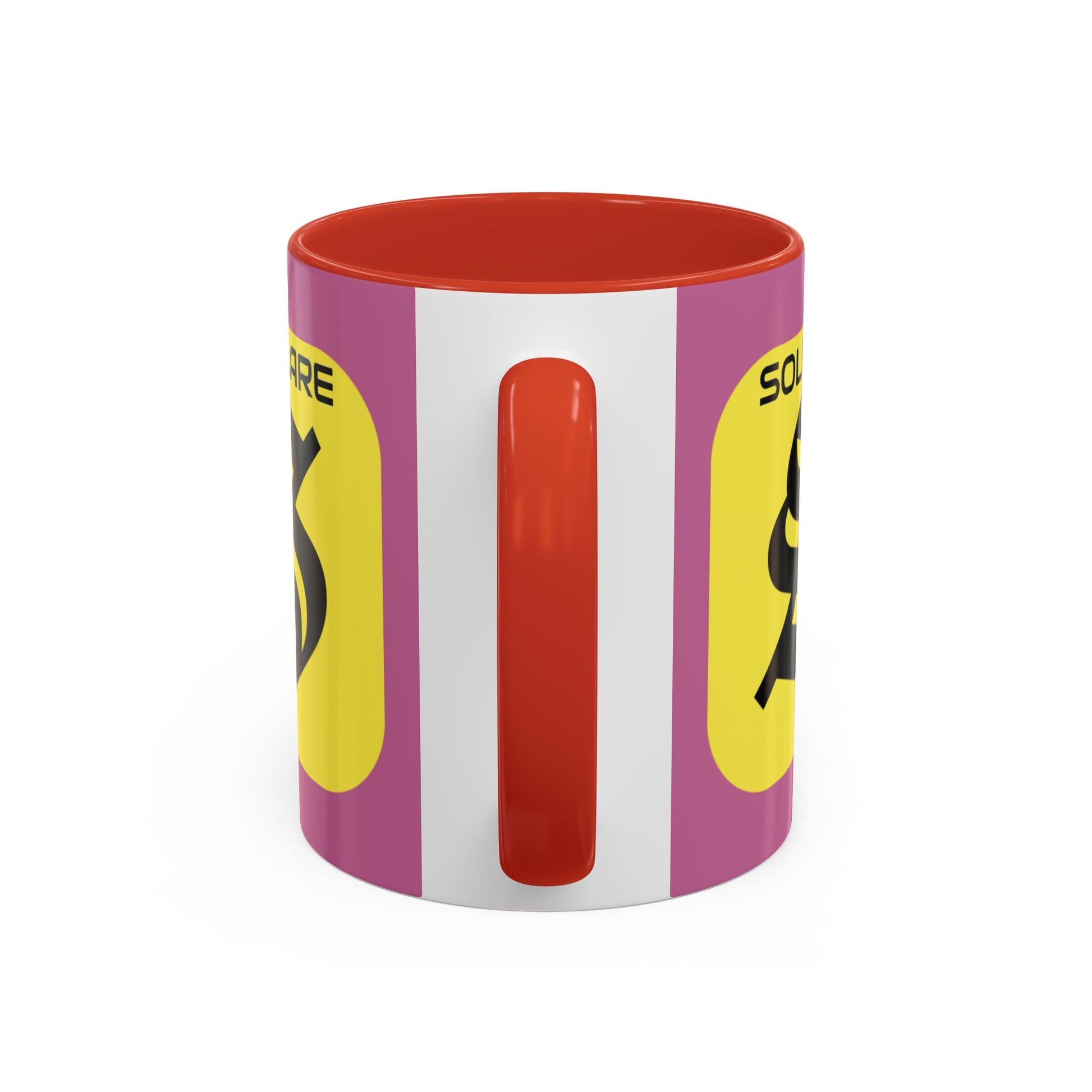 SolflareLogo Pink Accent Mug by cypherpunkgear.com – cypherpunkgear.com | Cypherpunk Merch