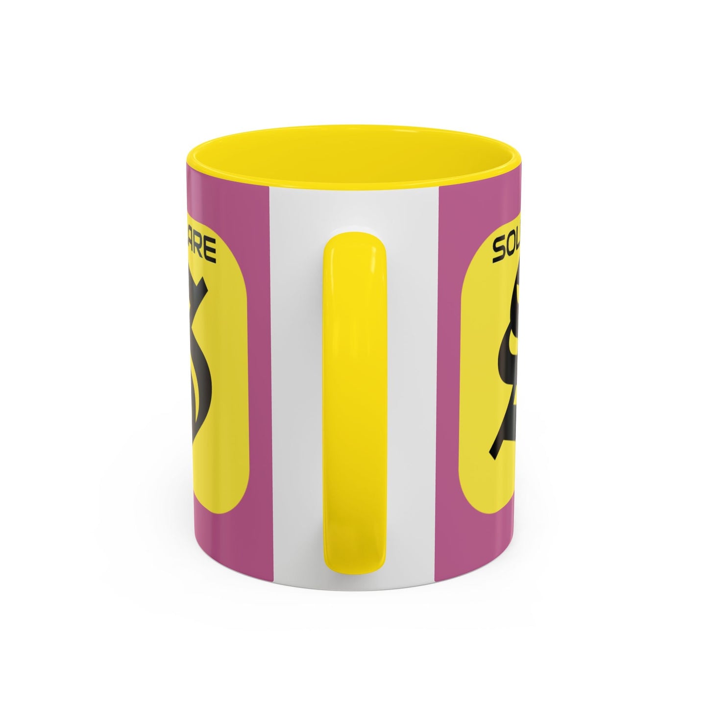 SolflareLogo Pink Accent Mug by cypherpunkgear.com – cypherpunkgear.com | Cypherpunk Merch