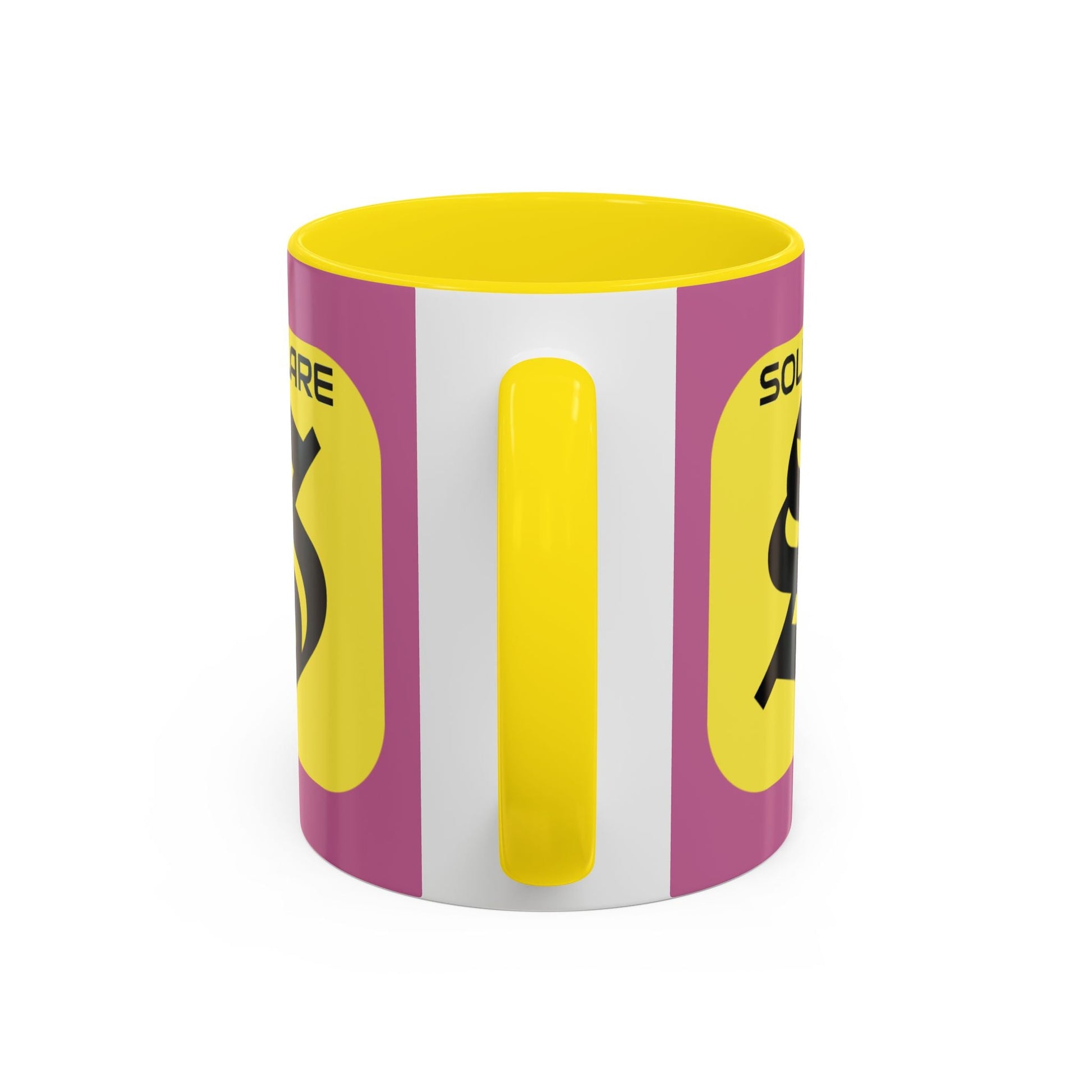 SolflareLogo Pink Accent Mug by cypherpunkgear.com – cypherpunkgear.com | Cypherpunk Merch