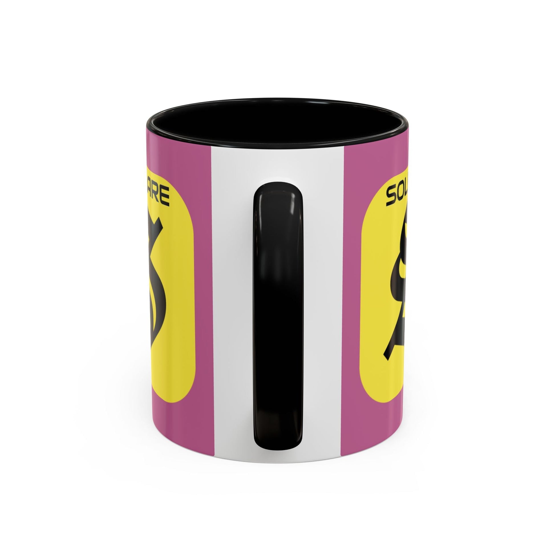 SolflareLogo Pink Accent Mug by cypherpunkgear.com – cypherpunkgear.com | Cypherpunk Merch