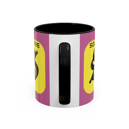 SolflareLogo Pink Accent Mug by cypherpunkgear.com – cypherpunkgear.com | Cypherpunk Merch