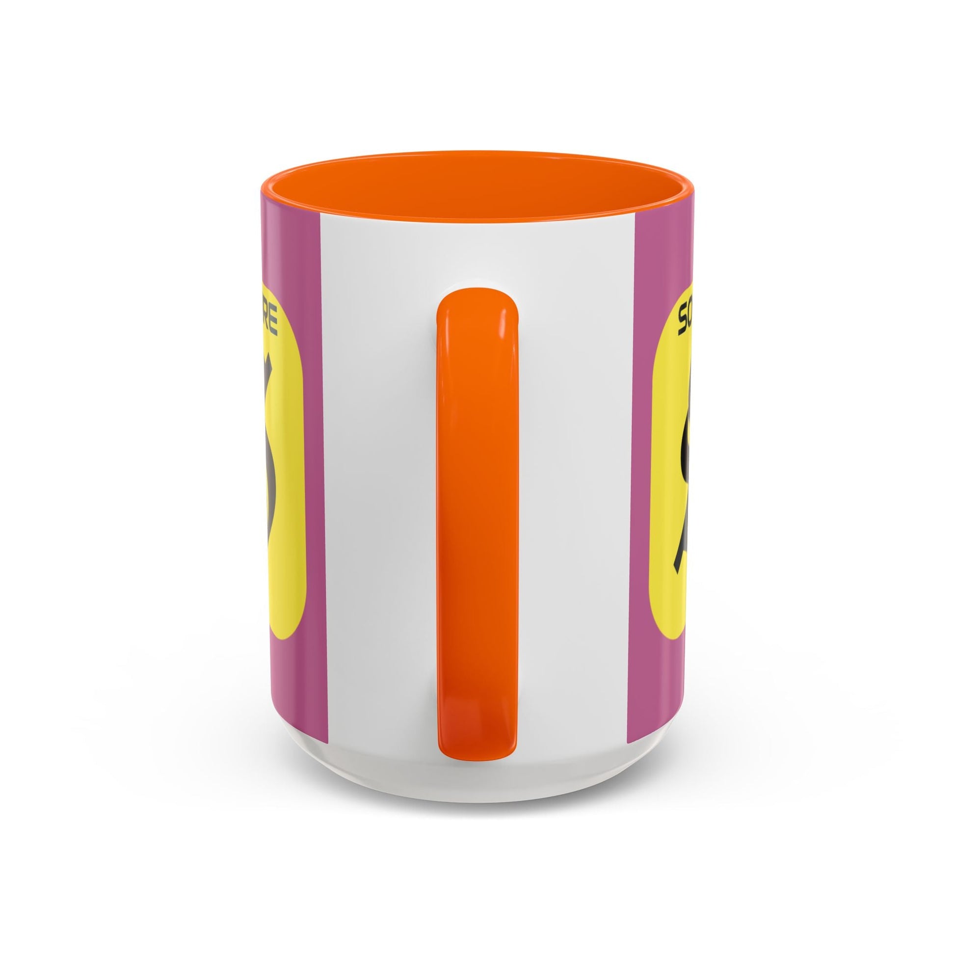 SolflareLogo Pink Accent Mug by cypherpunkgear.com – cypherpunkgear.com | Cypherpunk Merch