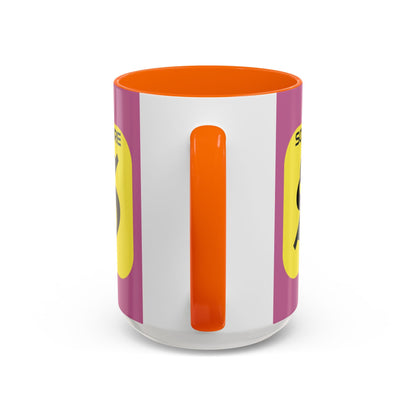 SolflareLogo Pink Accent Mug by cypherpunkgear.com – cypherpunkgear.com | Cypherpunk Merch
