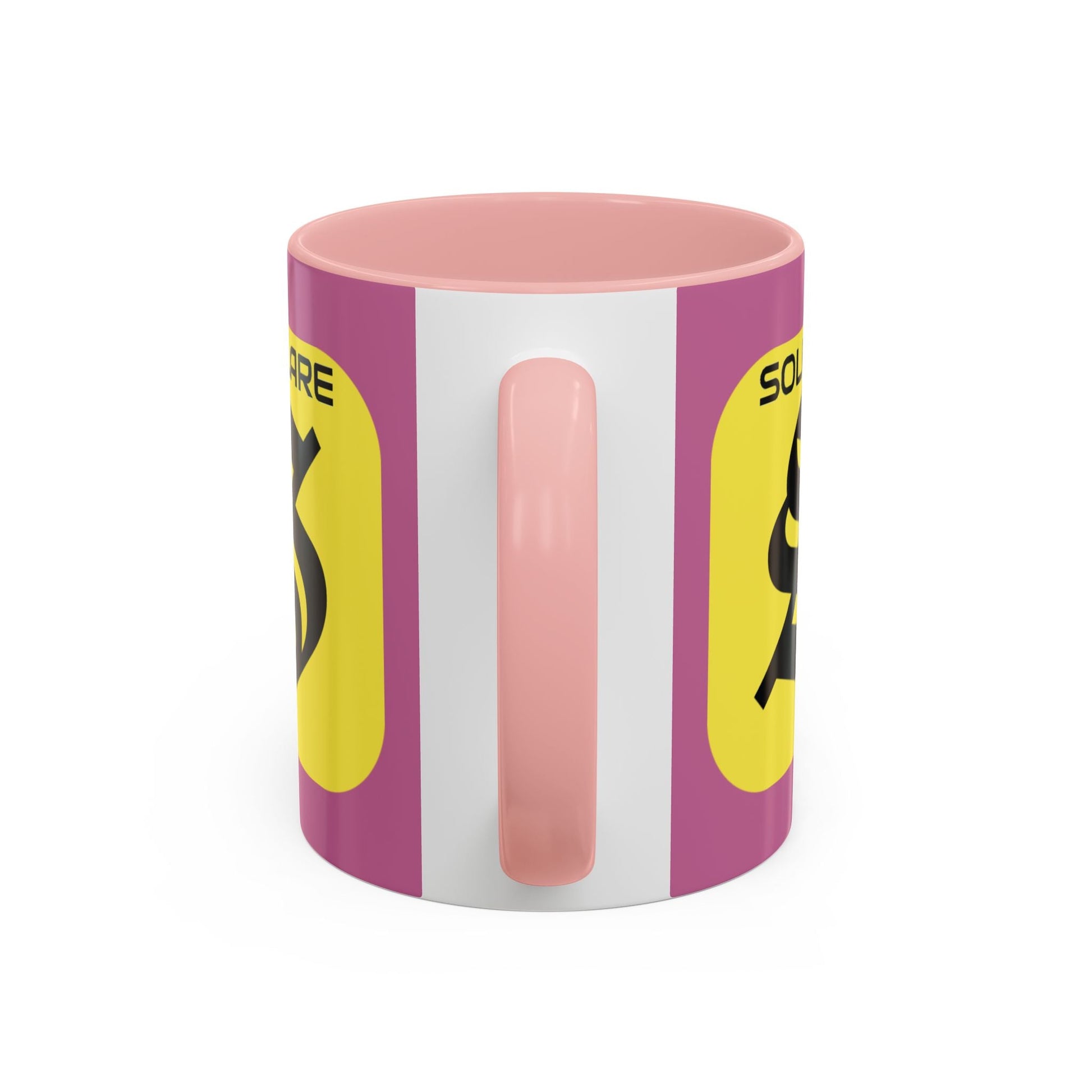 SolflareLogo Pink Accent Mug by cypherpunkgear.com – cypherpunkgear.com | Cypherpunk Merch