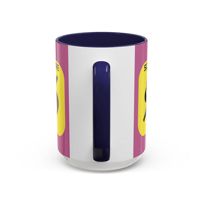 SolflareLogo Pink Accent Mug by cypherpunkgear.com – cypherpunkgear.com | Cypherpunk Merch
