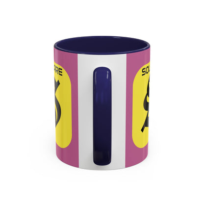 SolflareLogo Pink Accent Mug by cypherpunkgear.com – cypherpunkgear.com | Cypherpunk Merch