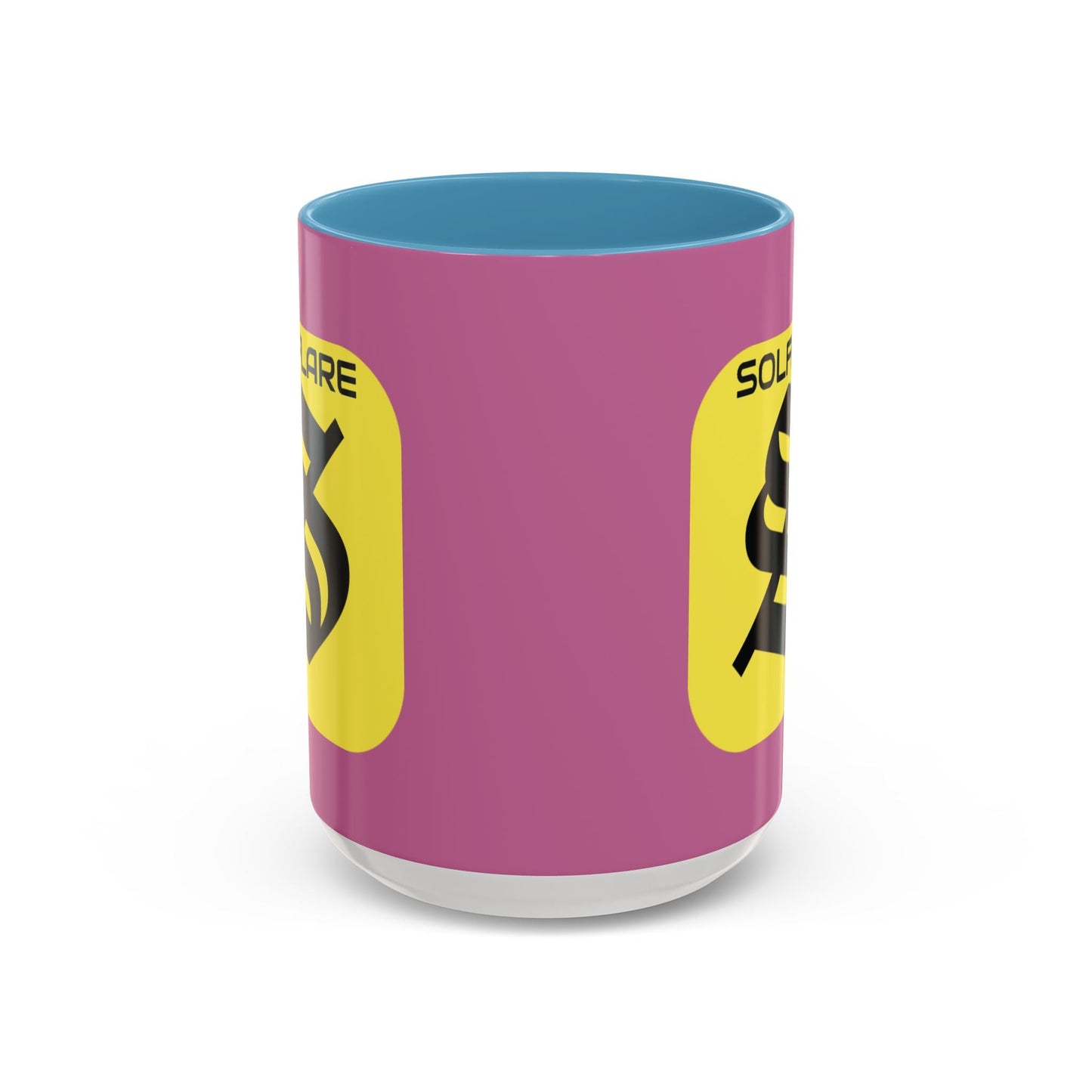 SolflareLogo Pink Accent Mug by cypherpunkgear.com – cypherpunkgear.com | Cypherpunk Merch