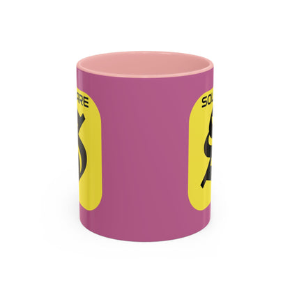 SolflareLogo Pink Accent Mug by cypherpunkgear.com – cypherpunkgear.com | Cypherpunk Merch
