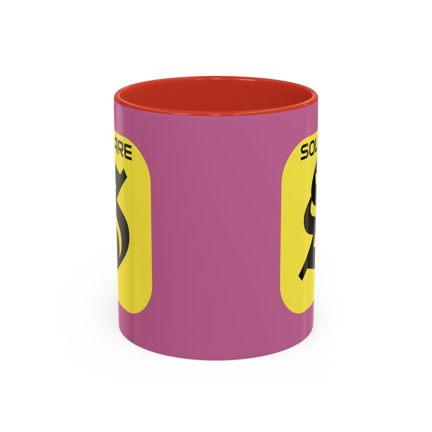 SolflareLogo Pink Accent Mug by cypherpunkgear.com – cypherpunkgear.com | Cypherpunk Merch