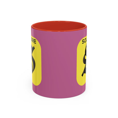 SolflareLogo Pink Accent Mug by cypherpunkgear.com – cypherpunkgear.com | Cypherpunk Merch