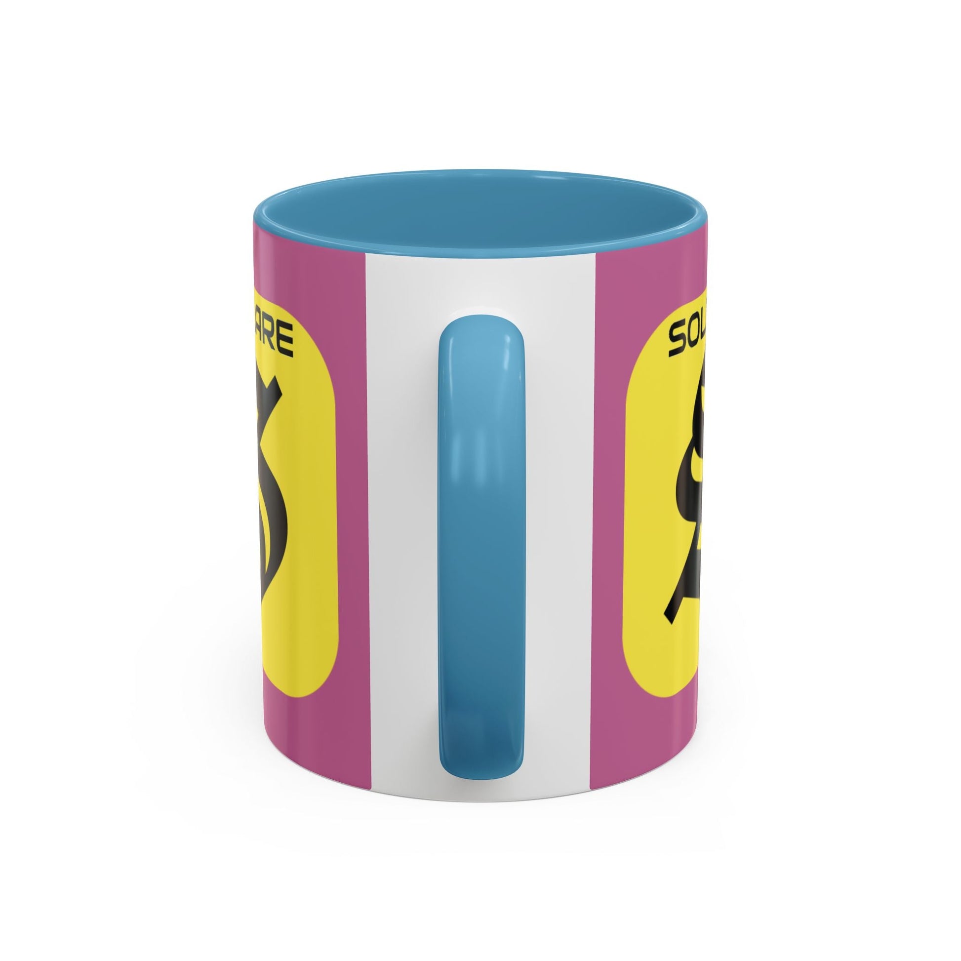 SolflareLogo Pink Accent Mug by cypherpunkgear.com – cypherpunkgear.com | Cypherpunk Merch