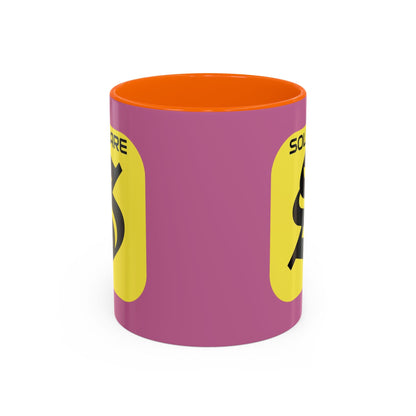 SolflareLogo Pink Accent Mug by cypherpunkgear.com – cypherpunkgear.com | Cypherpunk Merch