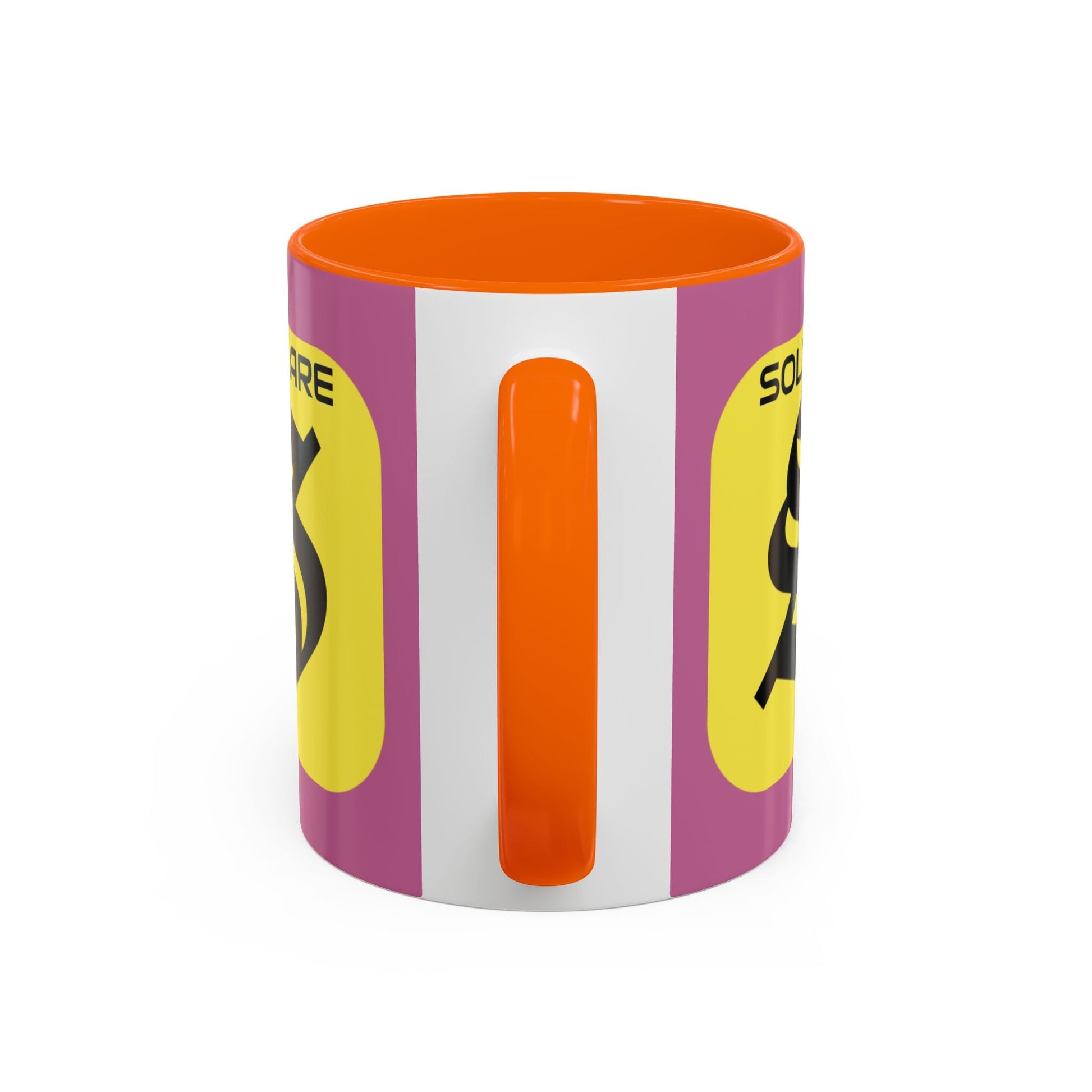 SolflareLogo Pink Accent Mug by cypherpunkgear.com – cypherpunkgear.com | Cypherpunk Merch