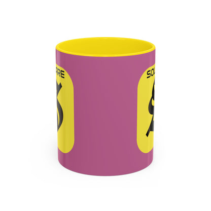 SolflareLogo Pink Accent Mug by cypherpunkgear.com – cypherpunkgear.com | Cypherpunk Merch