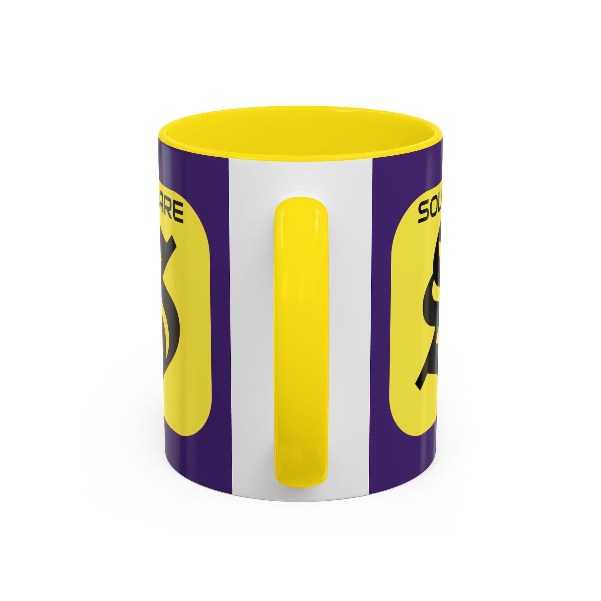 SolflareLogo Purple Accent Mug by cypherpunkgear.com – cypherpunkgear.com | Cypherpunk Merch