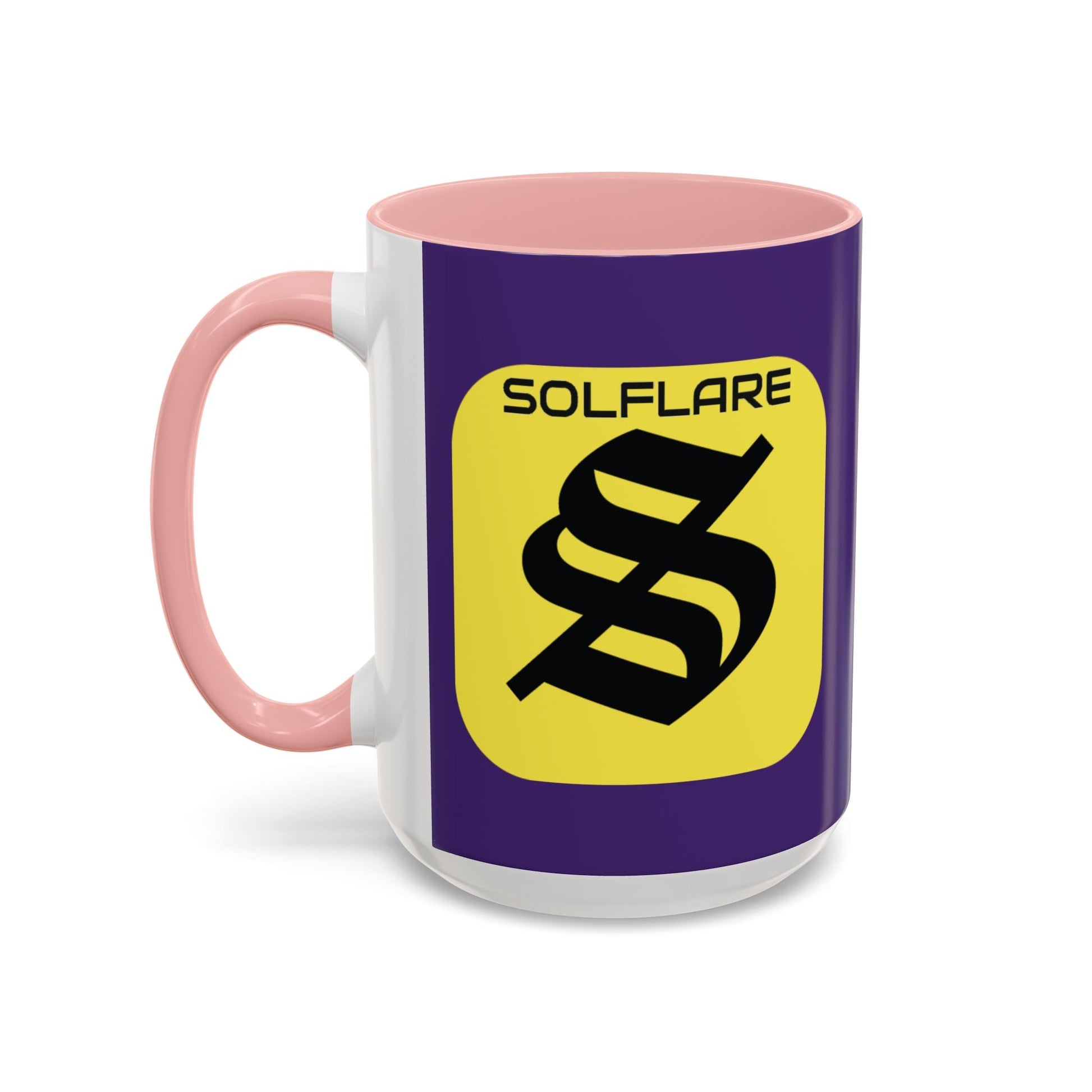 SolflareLogo Purple Accent Mug by cypherpunkgear.com – cypherpunkgear.com | Cypherpunk Merch