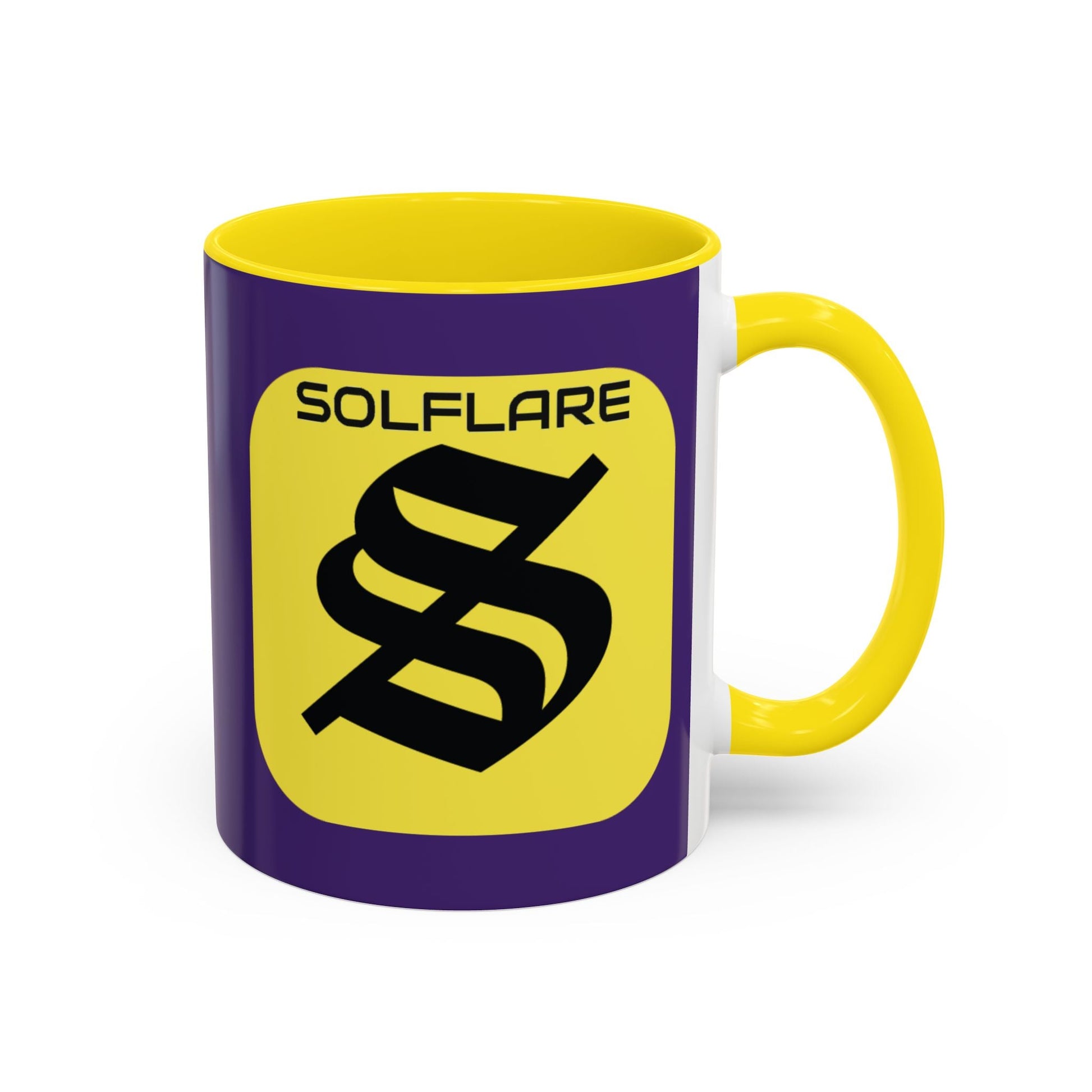 SolflareLogo Purple Accent Mug by cypherpunkgear.com – cypherpunkgear.com | Cypherpunk Merch