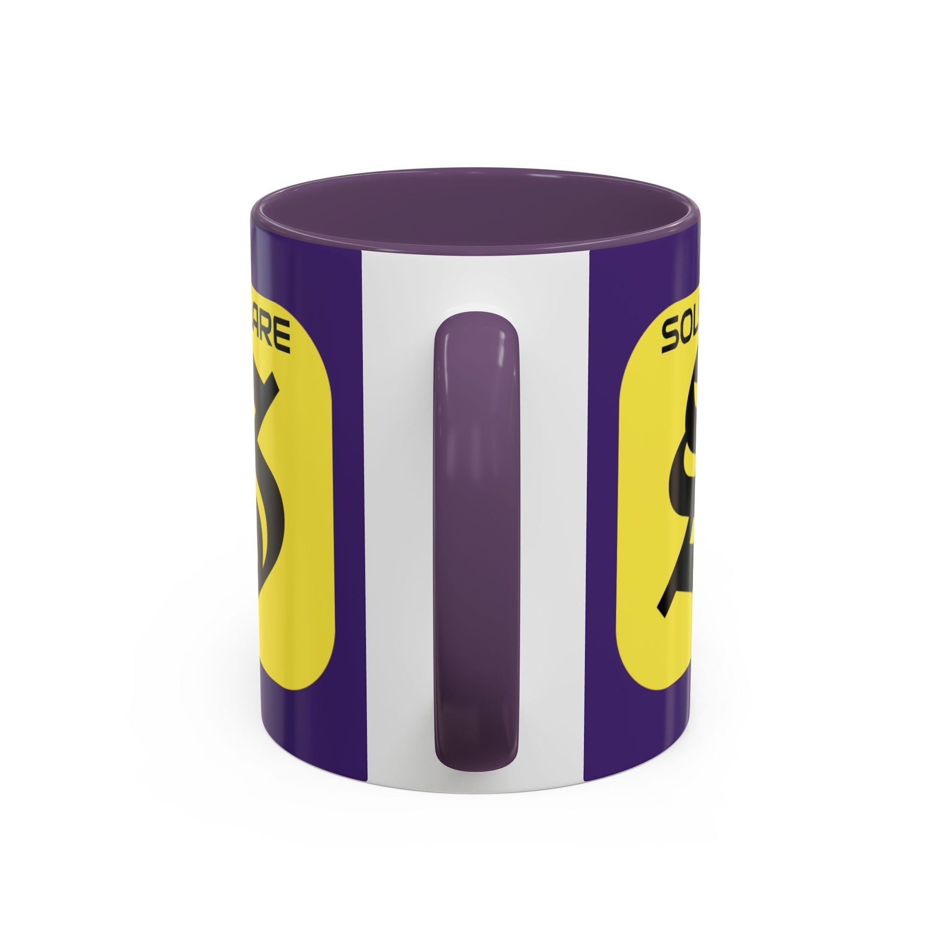 SolflareLogo Purple Accent Mug by cypherpunkgear.com – cypherpunkgear.com | Cypherpunk Merch