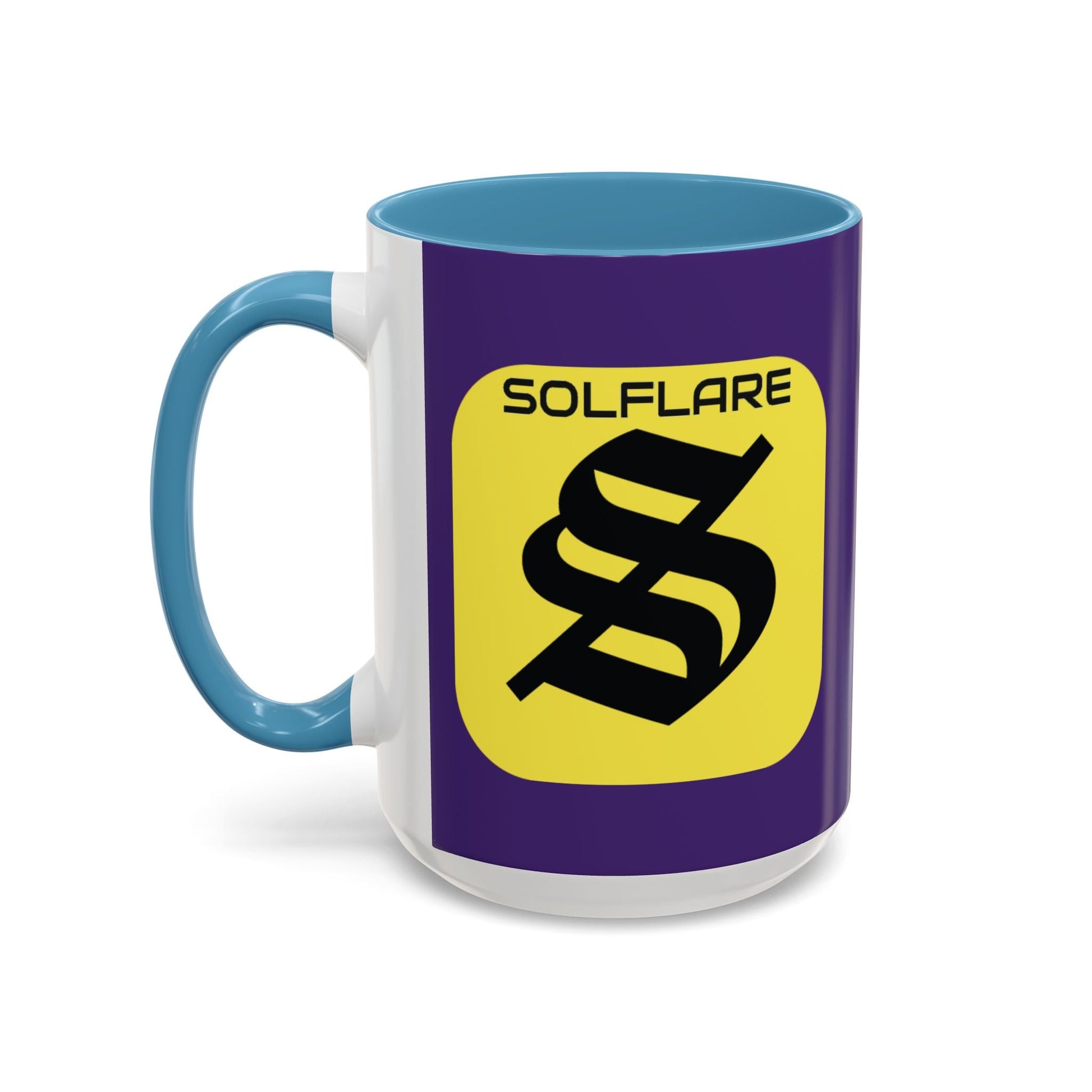 SolflareLogo Purple Accent Mug by cypherpunkgear.com – cypherpunkgear.com | Cypherpunk Merch
