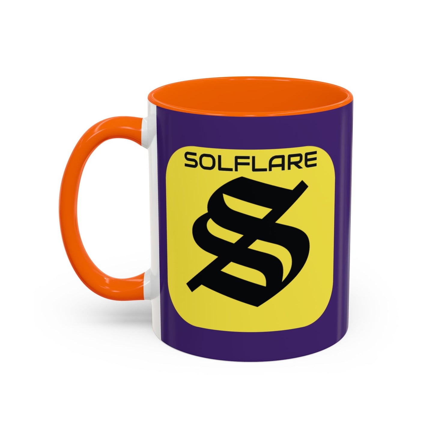 SolflareLogo Purple Accent Mug by cypherpunkgear.com – cypherpunkgear.com | Cypherpunk Merch