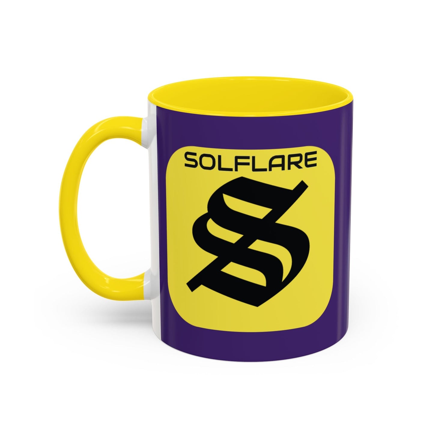 SolflareLogo Purple Accent Mug by cypherpunkgear.com – cypherpunkgear.com | Cypherpunk Merch