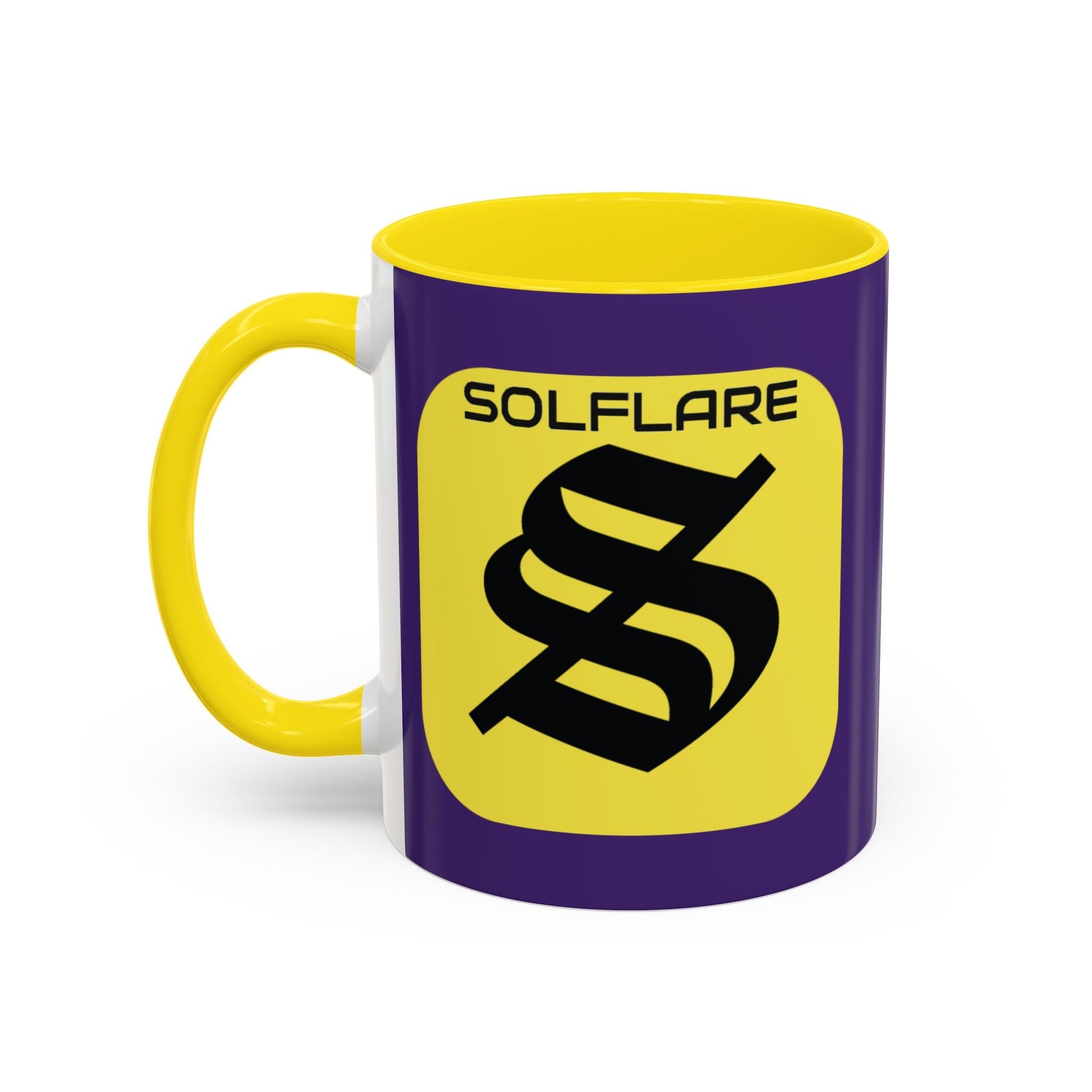 SolflareLogo Purple Accent Mug by cypherpunkgear.com – cypherpunkgear.com | Cypherpunk Merch