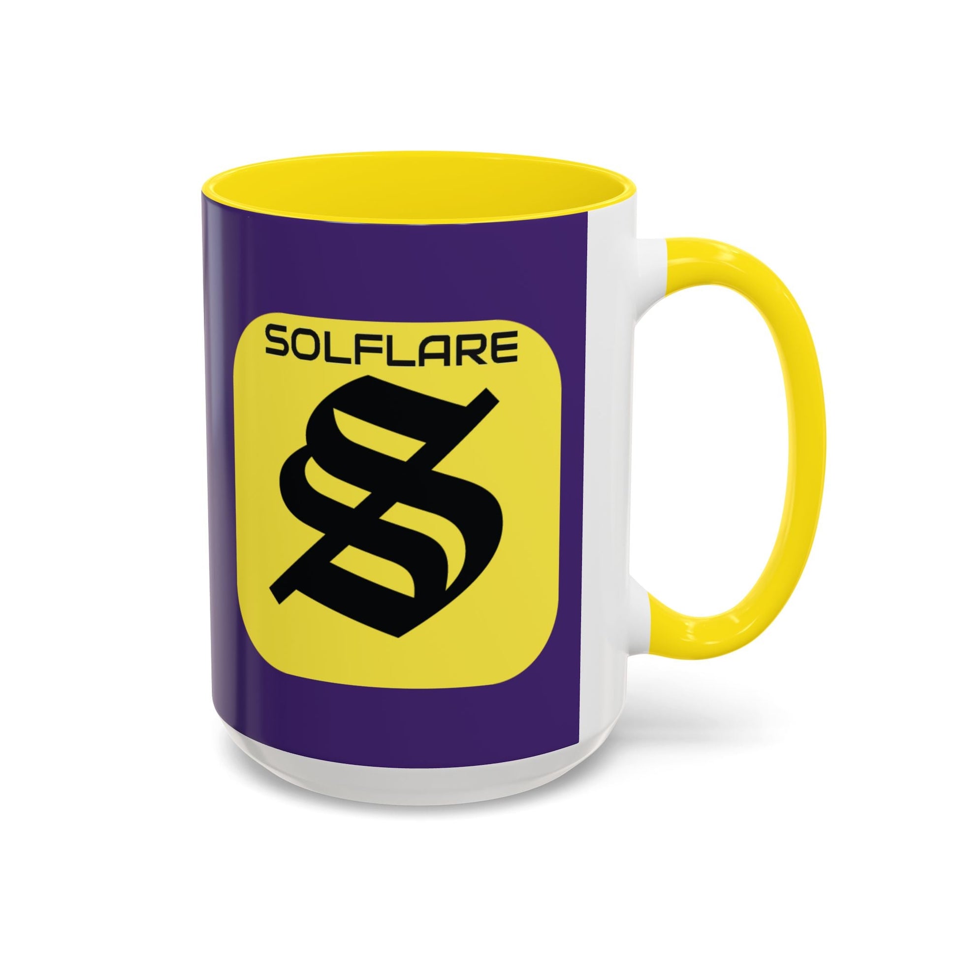 SolflareLogo Purple Accent Mug by cypherpunkgear.com – cypherpunkgear.com | Cypherpunk Merch