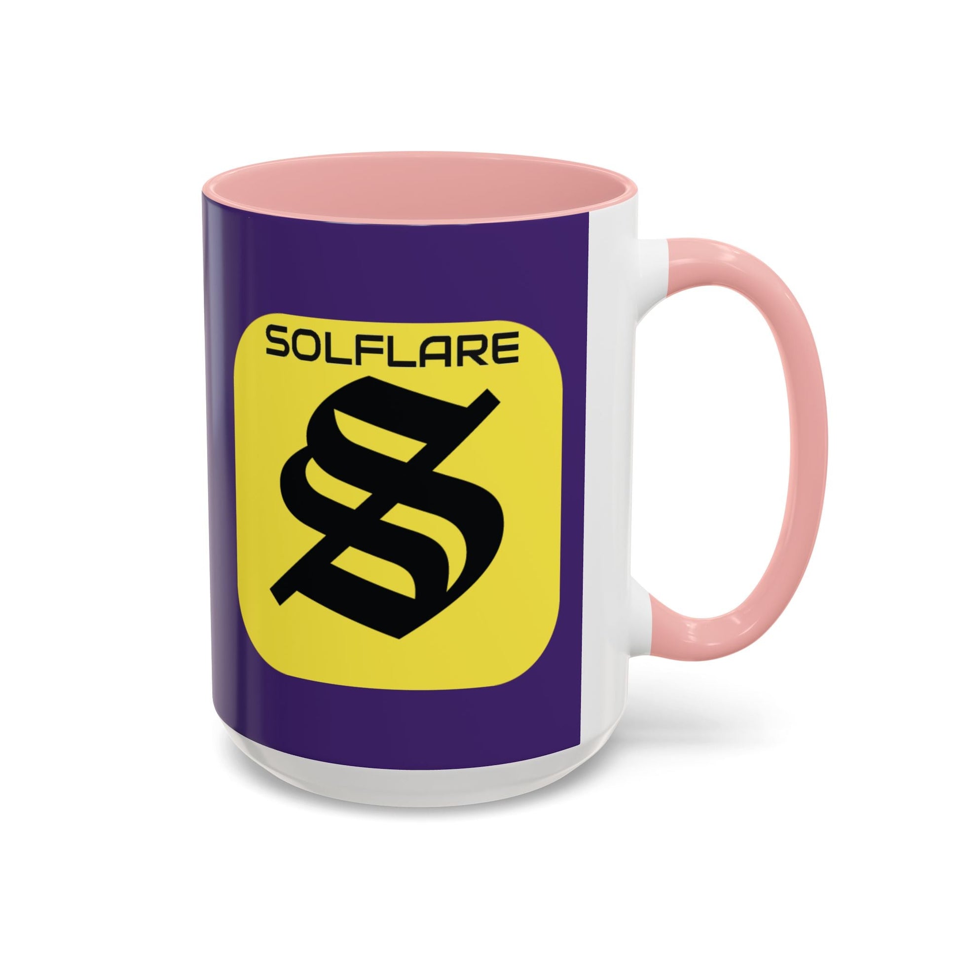 SolflareLogo Purple Accent Mug by cypherpunkgear.com – cypherpunkgear.com | Cypherpunk Merch