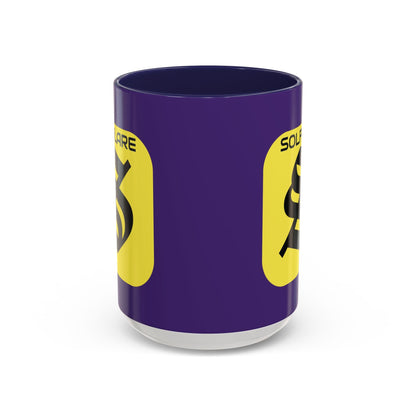 SolflareLogo Purple Accent Mug by cypherpunkgear.com – cypherpunkgear.com | Cypherpunk Merch