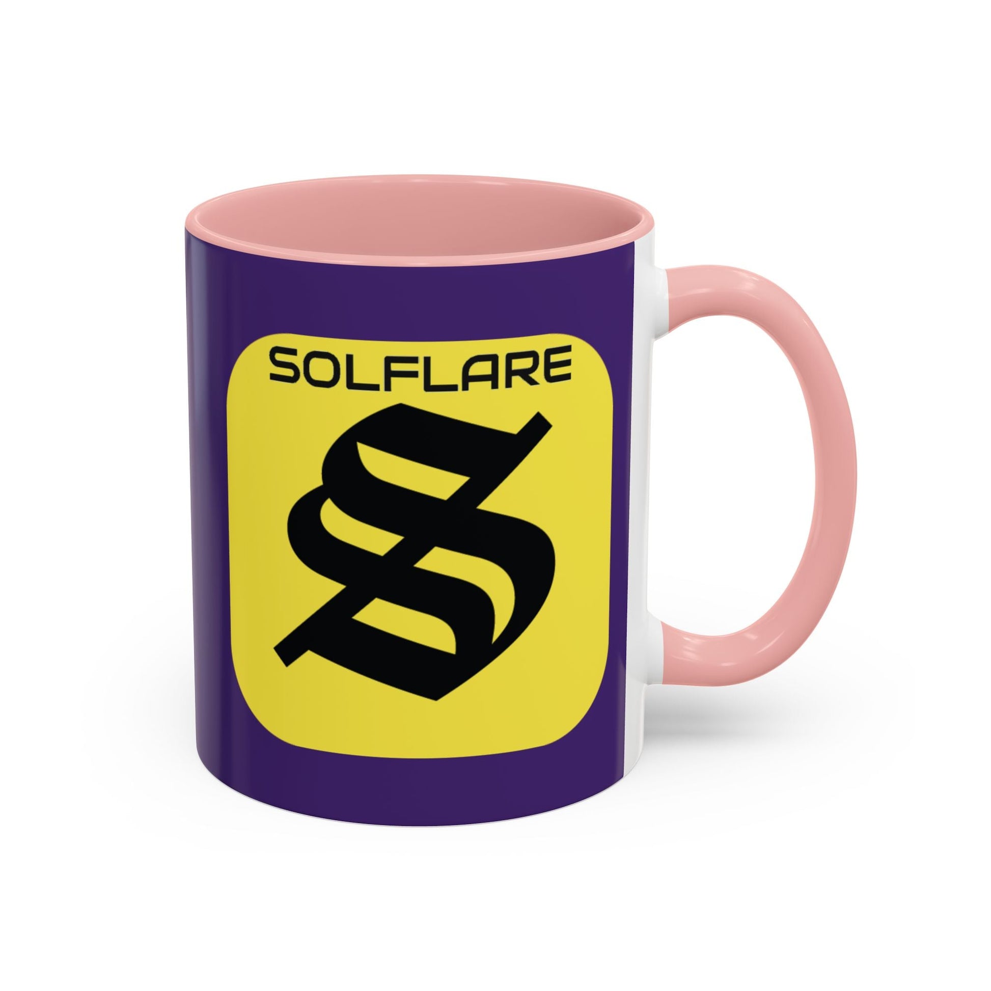 SolflareLogo Purple Accent Mug by cypherpunkgear.com – cypherpunkgear.com | Cypherpunk Merch