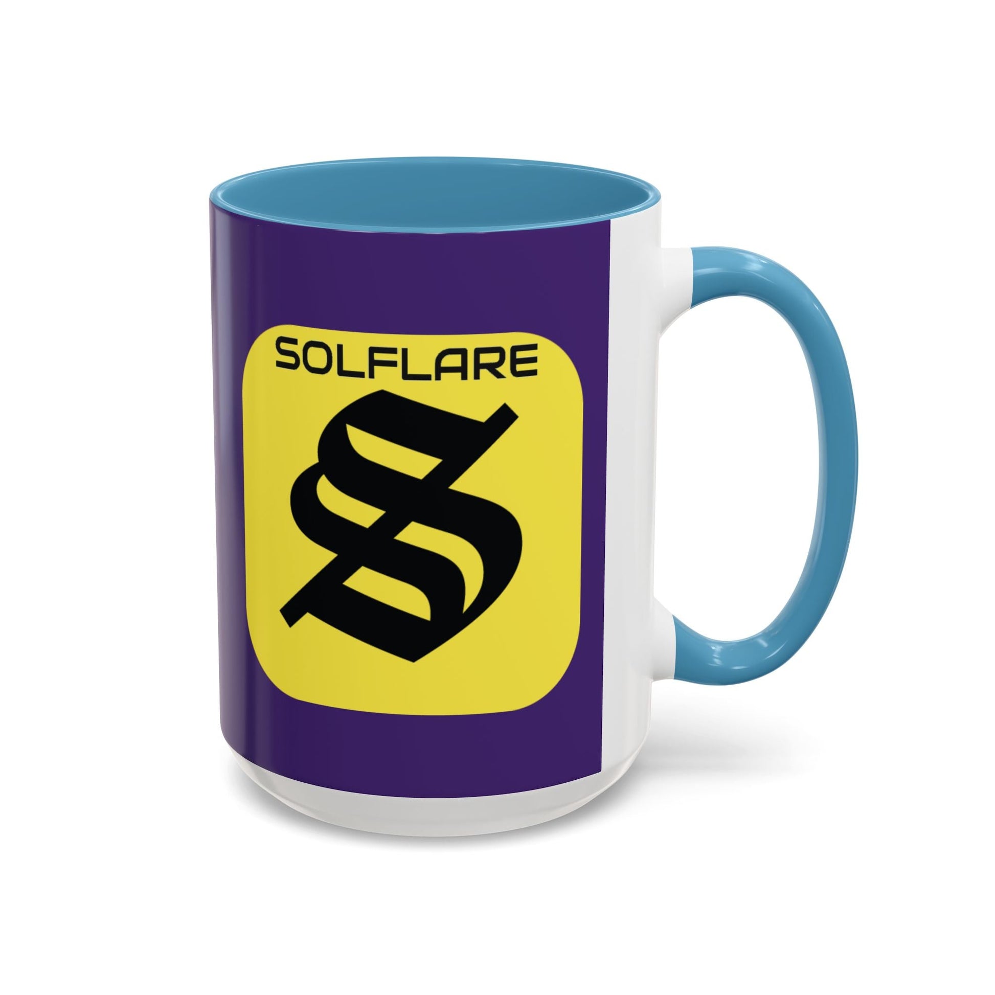 SolflareLogo Purple Accent Mug by cypherpunkgear.com – cypherpunkgear.com | Cypherpunk Merch