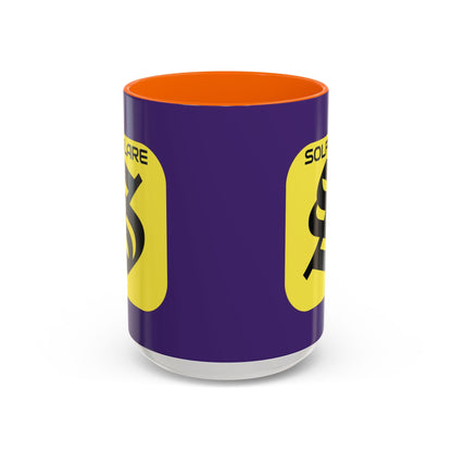 SolflareLogo Purple Accent Mug by cypherpunkgear.com – cypherpunkgear.com | Cypherpunk Merch