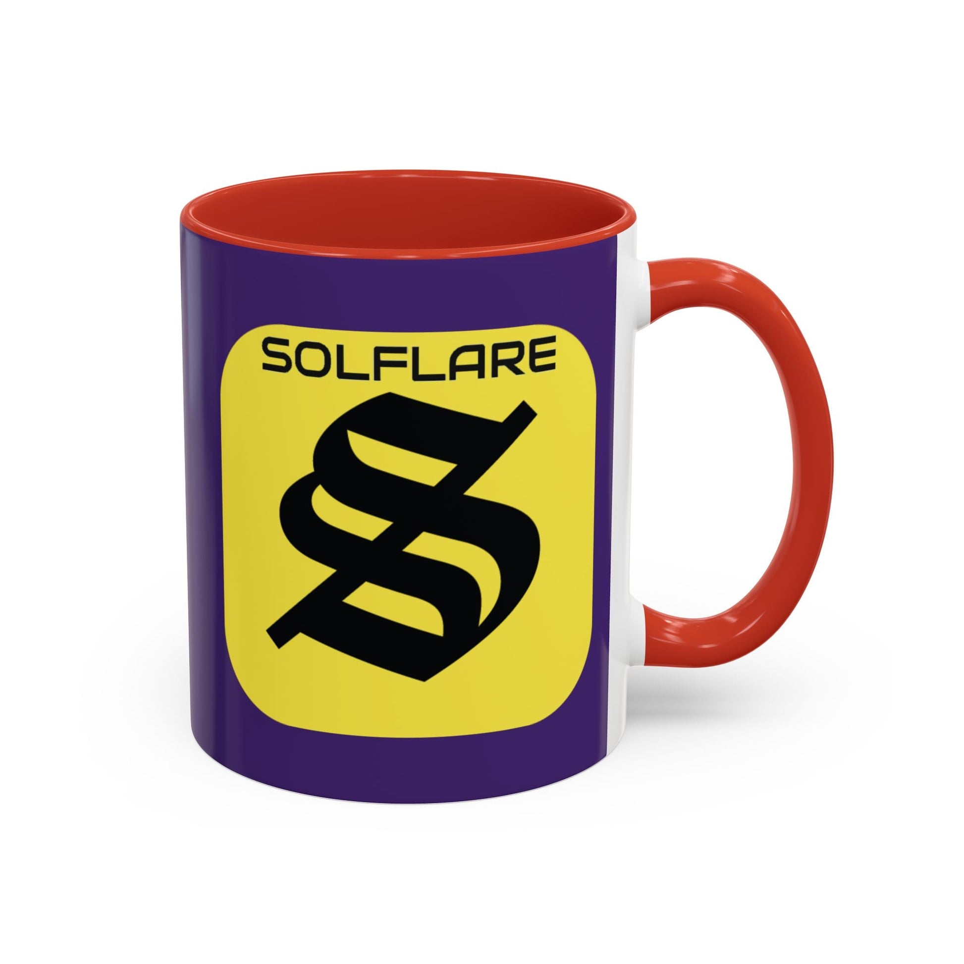 SolflareLogo Purple Accent Mug by cypherpunkgear.com – cypherpunkgear.com | Cypherpunk Merch