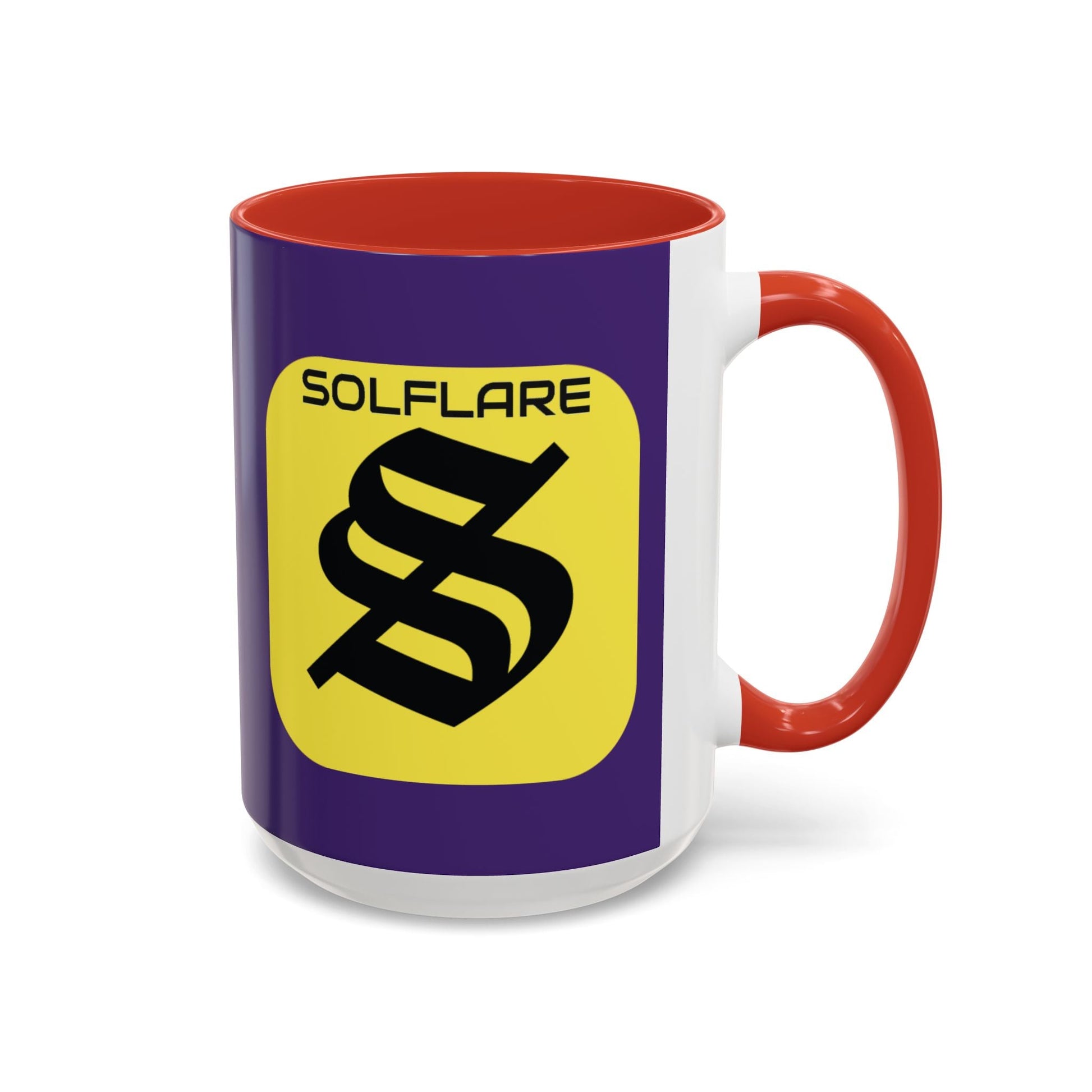 SolflareLogo Purple Accent Mug by cypherpunkgear.com – cypherpunkgear.com | Cypherpunk Merch